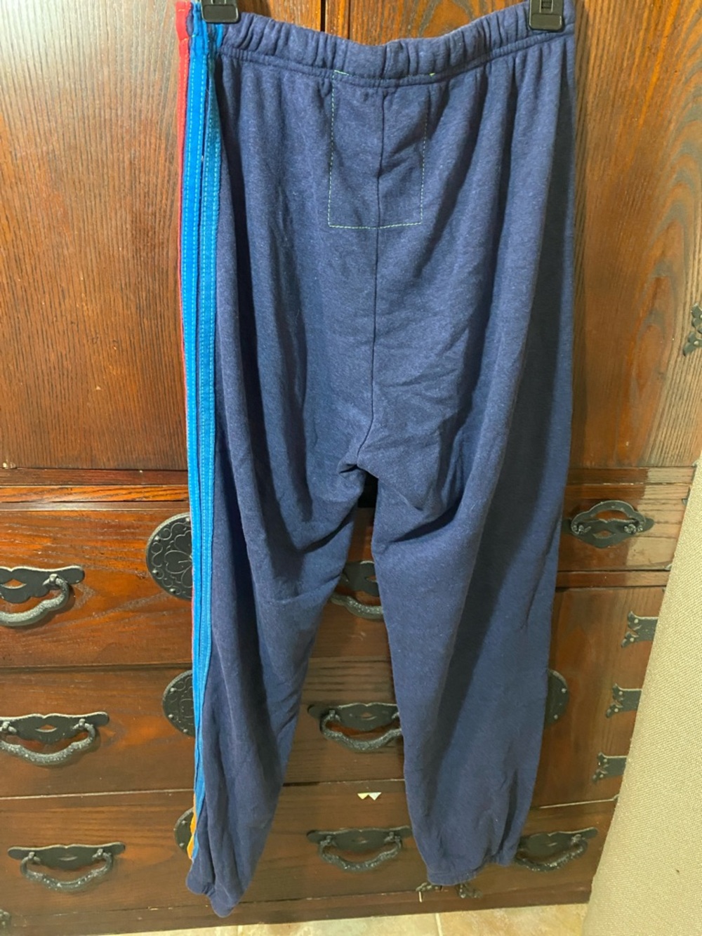 Aviator Nation Navy Five-Stripe Sweatpants - Women's - Picture 5 of 6